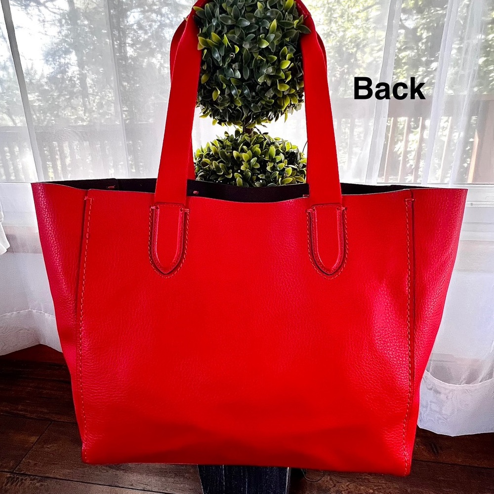 Coach Derby Large Tote Bag Red - Picture 8 of 16